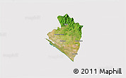 Satellite 3D Map of Elota, cropped outside