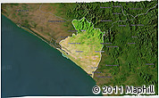 Satellite 3D Map of Elota, darken