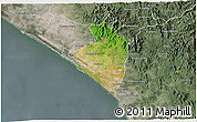 Satellite 3D Map of Elota, semi-desaturated