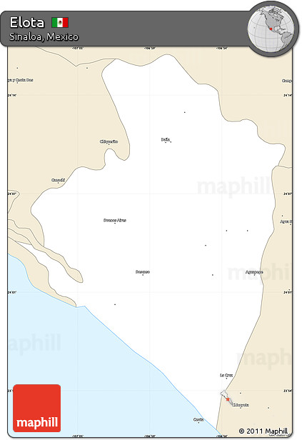 Classic Style Simple Map of Elota