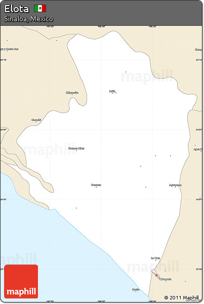 Classic Style Simple Map of Elota