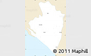 Classic Style Simple Map of Elota, single color outside