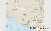 Shaded Relief Map of Guasave