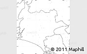 Blank Simple Map of Guasave, no labels