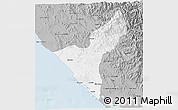Gray 3D Map of Mazatlan