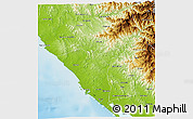 Physical 3D Map of Mazatlan