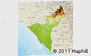 Physical 3D Map of Mazatlan, shaded relief outside