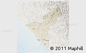 Shaded Relief 3D Map of Mazatlan, lighten
