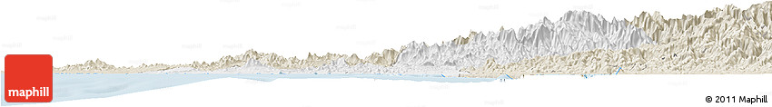 Classic Style Horizon Map of Mazatlan