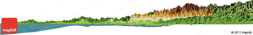 Physical Horizon Map of Mazatlan, satellite outside