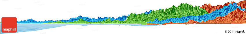 Political Horizon Map of Mazatlan
