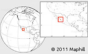 Blank Location Map of Mazatlan, within the entire country