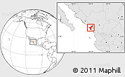 Blank Location Map of Mazatlan, highlighted country