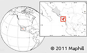 Blank Location Map of Mazatlan, highlighted parent region