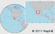 Gray Location Map of Mazatlan, highlighted parent region, within the entire country