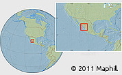 Savanna Style Location Map of Mazatlan, within the entire country, hill shading