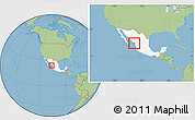 Savanna Style Location Map of Mazatlan, highlighted country, within the entire country