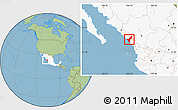 Savanna Style Location Map of Mazatlan, highlighted country