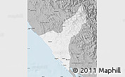 Gray Map of Mazatlan