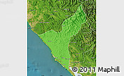 Political Map of Mazatlan, satellite outside