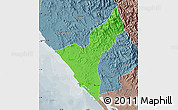 Political Map of Mazatlan, semi-desaturated