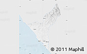 Silver Style Map of Mazatlan, single color outside
