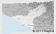 Gray Panoramic Map of Mazatlan