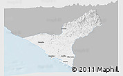 Gray Panoramic Map of Mazatlan, single color outside