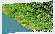 Satellite Panoramic Map of Mazatlan
