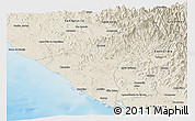 Shaded Relief Panoramic Map of Mazatlan