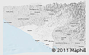 Silver Style Panoramic Map of Mazatlan