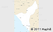 Classic Style Simple Map of Mazatlan