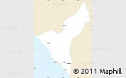 Classic Style Simple Map of Mazatlan, single color outside
