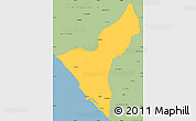 Savanna Style Simple Map of Mazatlan