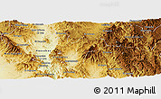 Physical Panoramic Map of Bacadehuachi