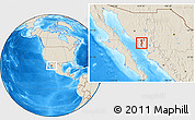 Shaded Relief Location Map of Bacum