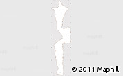 Classic Style Simple Map of Bacum, cropped outside