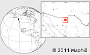 Blank Location Map of Bavispe