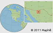 Savanna Style Location Map of Bavispe
