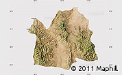 Satellite Map of Bavispe, cropped outside