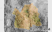 Satellite Map of Bavispe, desaturated