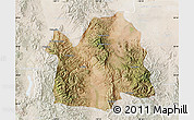 Satellite Map of Bavispe, lighten