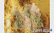 Satellite Map of Bavispe, physical outside