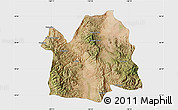 Satellite Map of Bavispe, single color outside
