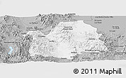 Gray Panoramic Map of Bavispe