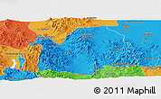 Political Panoramic Map of Bavispe