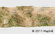 Satellite Panoramic Map of Bavispe