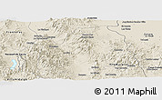 Shaded Relief Panoramic Map of Bavispe