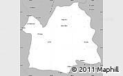 Gray Simple Map of Bavispe