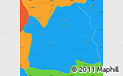 Political Simple Map of Bavispe